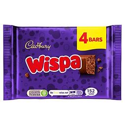 Cadbury Wispa čokoládové tyčinky s bublinkami 4 x 23,5 g PM