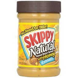 Skippy natural peanut butter with honey 425 g