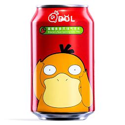 QDol Pokémon Psyduck sycený nápoj s příchutí jahody 330 ml
