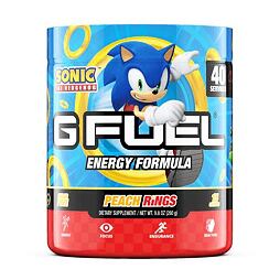G FUEL Sonic Peach Rings instant energy drink 292 g