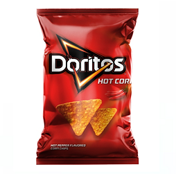 Doritos corn chips with hot pepper flavor 100 g