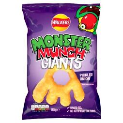 Monster Munch corn snack with the flavor of pickled onions 85 g