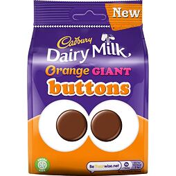 Cadbury milk chocolate buttons with orange oil 110 g