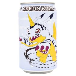 Ocean Bomb Digimon Gabunom carbonated drink with blueberry flavor 330 ml