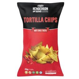 Henderson and Sons kukuřičné chipsy s příchutí chilli 450 g