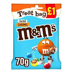 M&M's milk chocolate candies in a sugar shell with salted caramel flavor 70 g PM