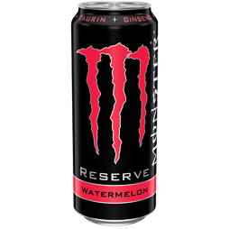 Monster Reserve carbonated energy drink with watermelon flavor with sugars and sweeteners 500 ml