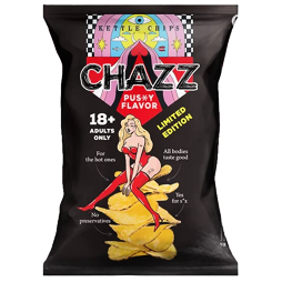 Chazz chipsy s příchutí dámského přirození 90 g
