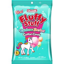 Charms Fluffy Stuff rainbow sherbet cotton candy 60 g