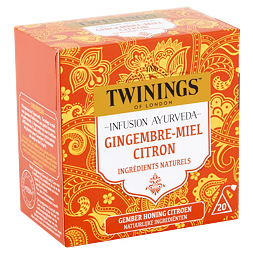 Twinings of London Infusion Ayurveda zázvorový čaj s příchutí medu a citronu 20 ks 30 g