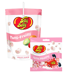 Jelly Belly nápoj s příchutí Tutti-Fruitti 200 ml + Jelly Belly fazolky s příchutí Tutti Fruitti 70g