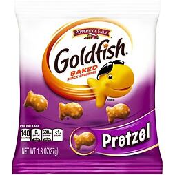 Goldfish Pretzel wheat crackers in the shape of fish 37 g