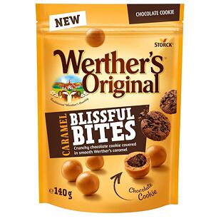 Werther's křupavé karamelové kuličky s příchutí čokoládové sušenky 140 g
