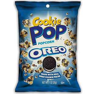 Cookie Pop sladký popcorn s kousky sušenek Oreo 28 g