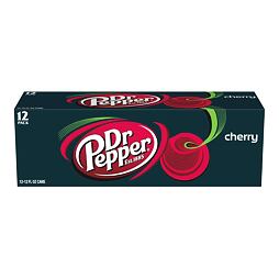 Dr Pepper cherry carbonated drink 355 ml Pack of 12