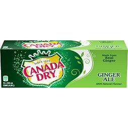 Canada Dry sycený nápoj s příchutí zázvoru 355 ml Celé Balení 12 ks