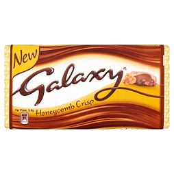 Galaxy milk chocolate with crunchy honey pieces 114 g