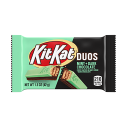 Kit Kat bars with dark chocolate coating and mint flavor 42 g