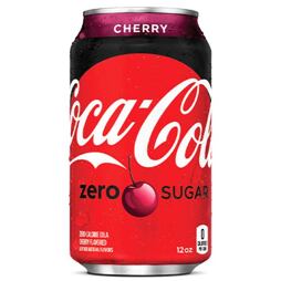 Coca-Cola sycená limonáda bez cukru s příchutí třešně 355 ml