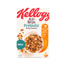 Kellogg's All-Bran cereálie s prebiotickou vlákninou, mandlemi a dýňovými semínky 380 g