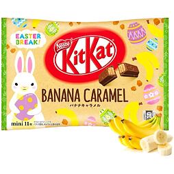 Kit Kat mini tyčinky s příchutí banánu a karamelu 11,6 g Celé balení 11 ks