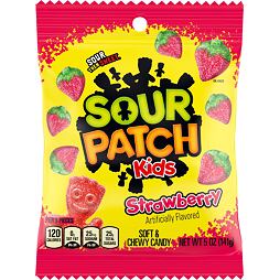 Sour Patch Kids kyselé žvýkací bonbony s příchutí jahody 141 g