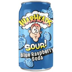Warheads blue raspberry carbonated soda 355 ml
