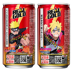 Real Gold Naruto a Boruto energetický nápoj 1 ks 190 ml