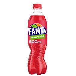 Fanta carbonated drink with fruit flavor 500 ml