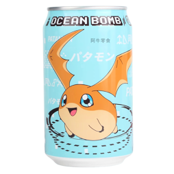 Ocean Bomb Digimon Patamon carbonated drink with lemon flavor 330 ml