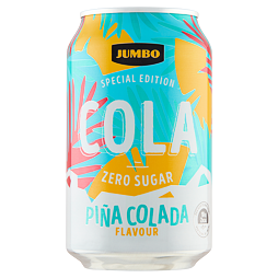 Jumbo carbonated cola drink with Piňa Colada flavor without sugar 330 ml