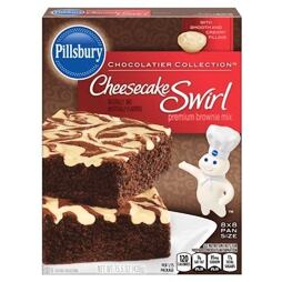 Pillsbury Chocolatier Collection směs na příravu brownie s polevou s příchutí cheesecaku 439 g