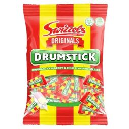 Swizzels Drumstick chewing lollipops with milk and raspberry flavor 180 g