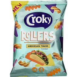 Croky corn rolls with the flavor of Mexican tacos 100 g