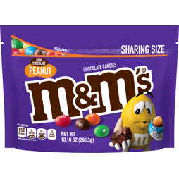 M&M's dark chocolate candies in a sugar shell with peanut flavor 267 g