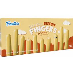 Fundiez Fingers cookies covered in white chocolate 115 g