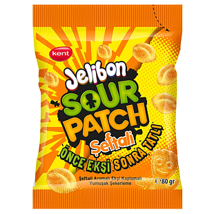Sour Patch Kids Jelibon želé bonbony s příchutí broskve 80 g