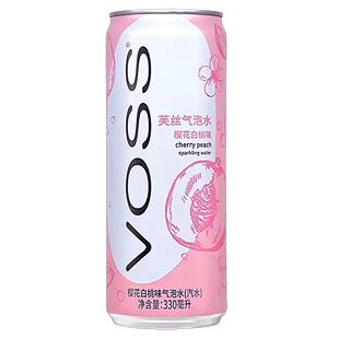 VOSS Sakura perlivá voda s příchutí broskve a třešně 330 ml