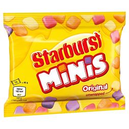Starburst chewy mini candies with fruit flavors 45 g