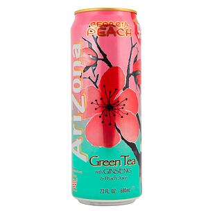 Arizona green iced tea with peach flavor 650 ml