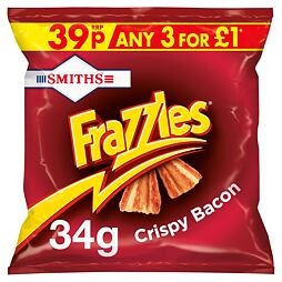Frazzles chipsy s příchutí slaniny 34 g PM