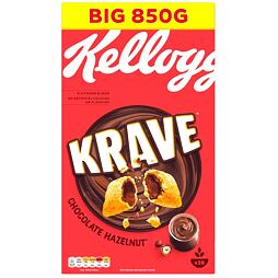 Kellogg's Krave cereální polštářky s náplní z mléčné čokolády a lískových oříšků 850 g