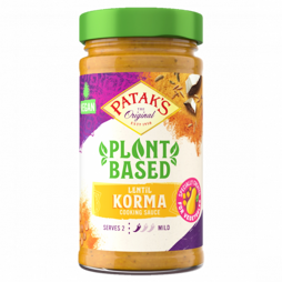 Patak's Plant Based Korma vegetable coconut sauce with lentils 345 g