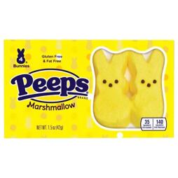 Peeps marshmallows in the shape of a yellow bunny 42 g