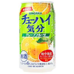 Sangaria Chu-Hi Kibun grapefruit alcoholic drink 5 % 350 ml 