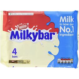 Nestlé Milkybar bílá čokoláda 4 x 25 g