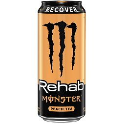 Monster Rehab energy tea with peach flavor 458 ml