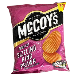 McCoy's pálivé chipsy s příchutí tygřích krevet 65 g PM