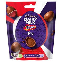 Cadbury velikonoční čokoládová vajíčka s kousky sušenek Daim 77 g