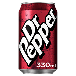 Dr Pepper carbonated soda with cola flavor 330 ml PM